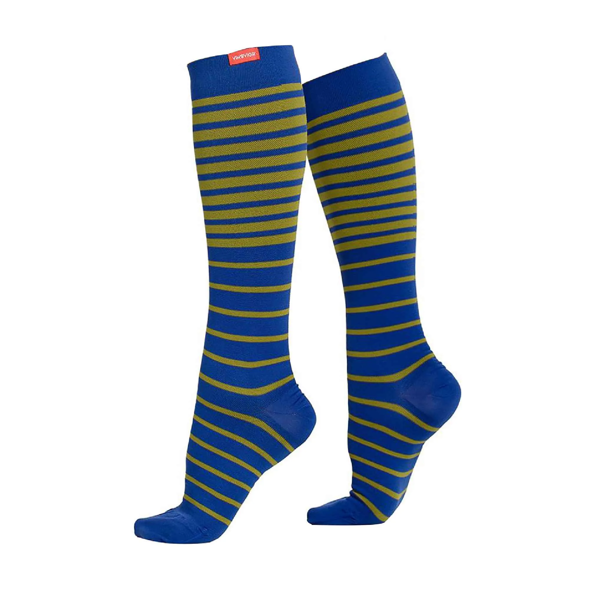 1 Pack Wide Calf Nylon Graduated Compression Socks | 30-40 mmHg