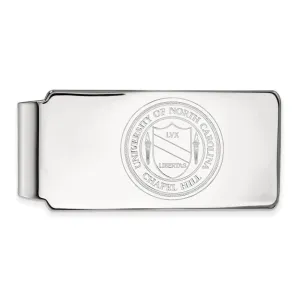 10K White Gold University of North Carolina Money Clip Crest