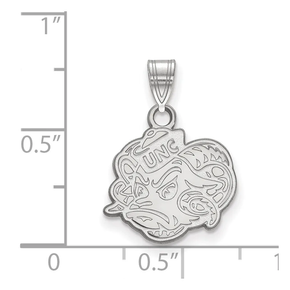 10K White Gold University of North Carolina Small Pendant