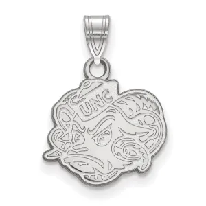 10K White Gold University of North Carolina Small Pendant