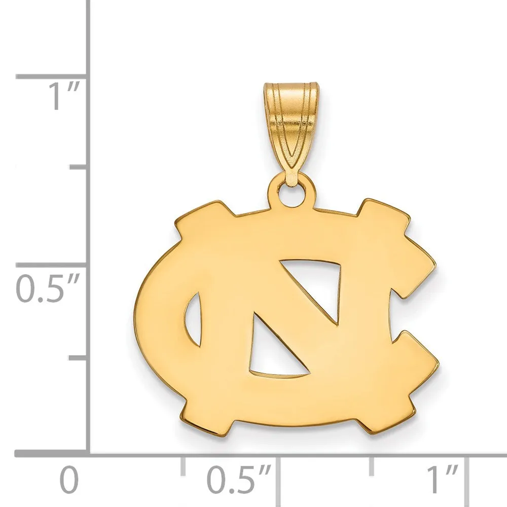 10K Yellow Gold University of North Carolina Medium Pendant