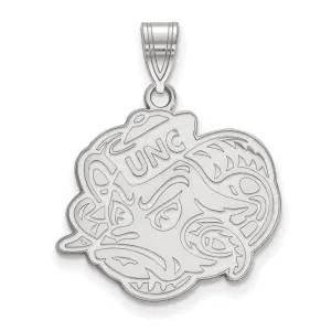 14K White Gold University of North Carolina Large Pendant