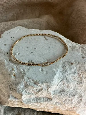 14k White Topaz Bracelet