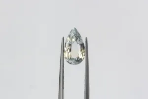 2.59 Carat Natural Pale Blue and Yellow Modified Pear Cut Sapphire