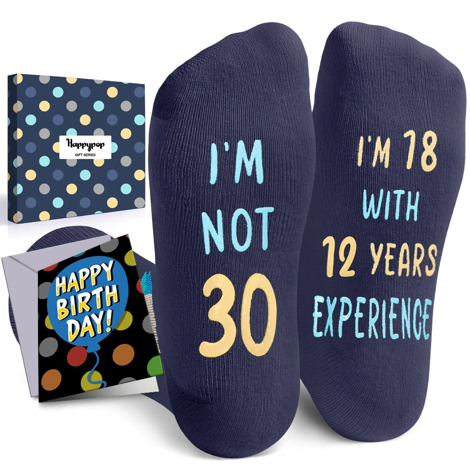 30th Years Old Birthday Gifts - Socks for 30 Year Olds, Best Gifts for 30 Year Old Woman Man, Gift Ideas for 30 Year Olds