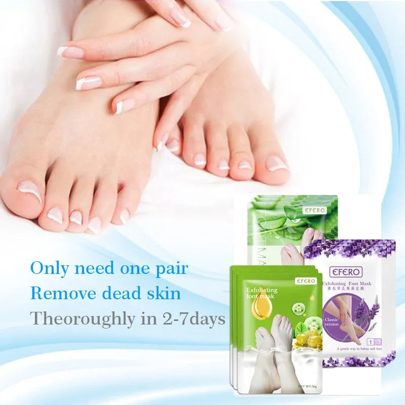 6pcs Lavender Aloe Dead Skin Exfoliating Remover Mask for Legs