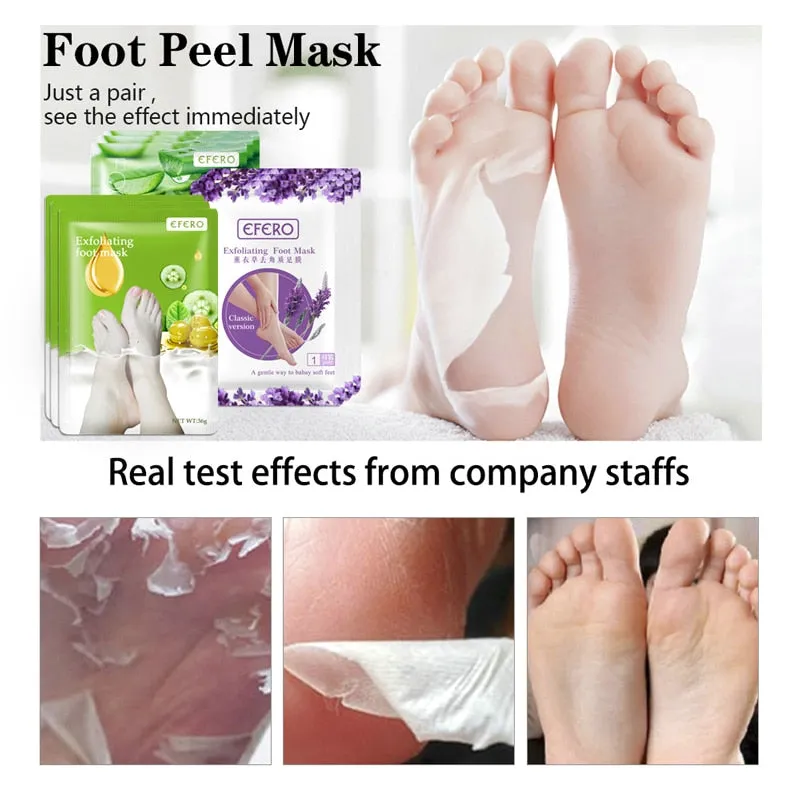 6pcs Lavender Aloe Dead Skin Exfoliating Remover Mask for Legs