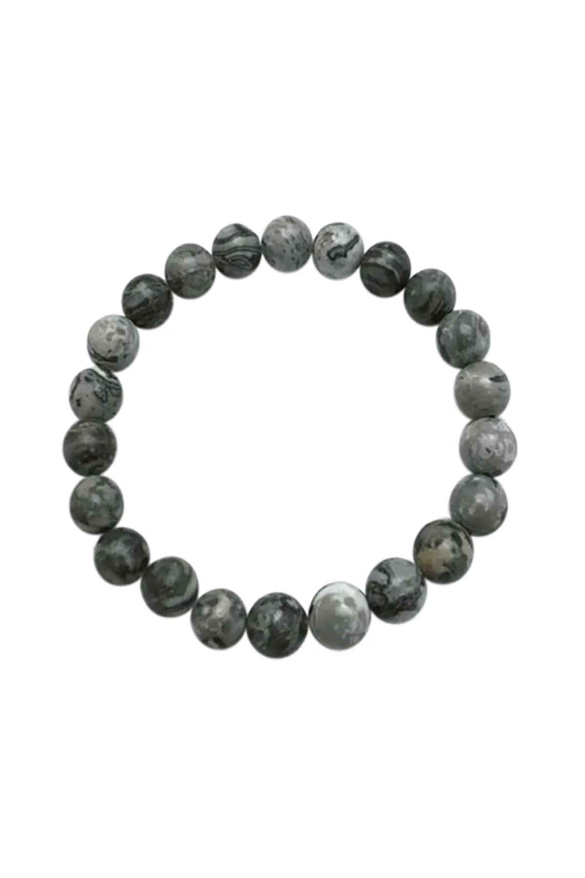 8mm NATURAL BEAD STRETCH BRACELET