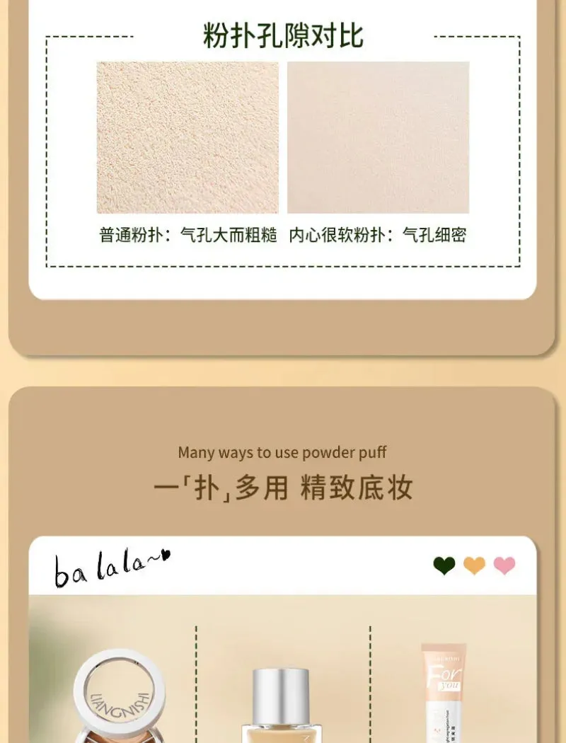 9 PCS Super Soft Cosmetics Puffs Set