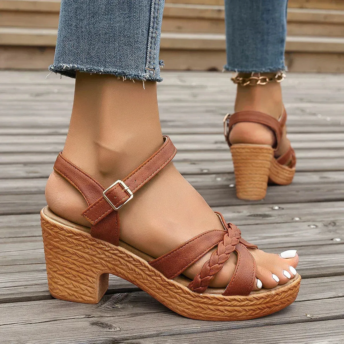 Adeline™ Classic Mid-Heel Sandals