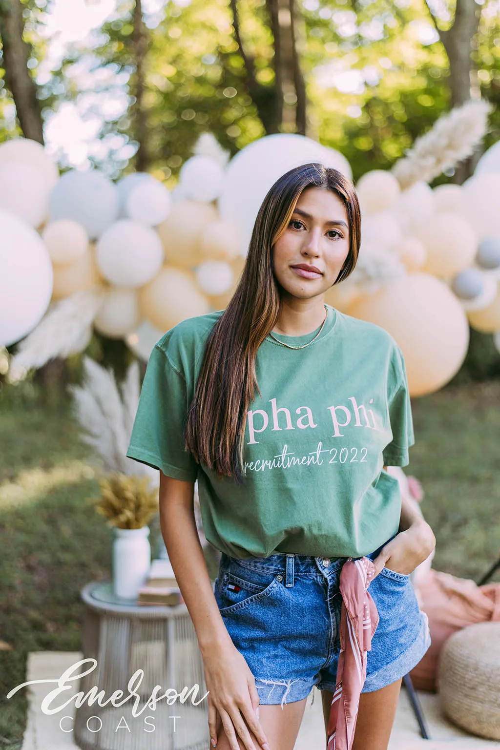 Alpha Phi Green Recruitment Tee
