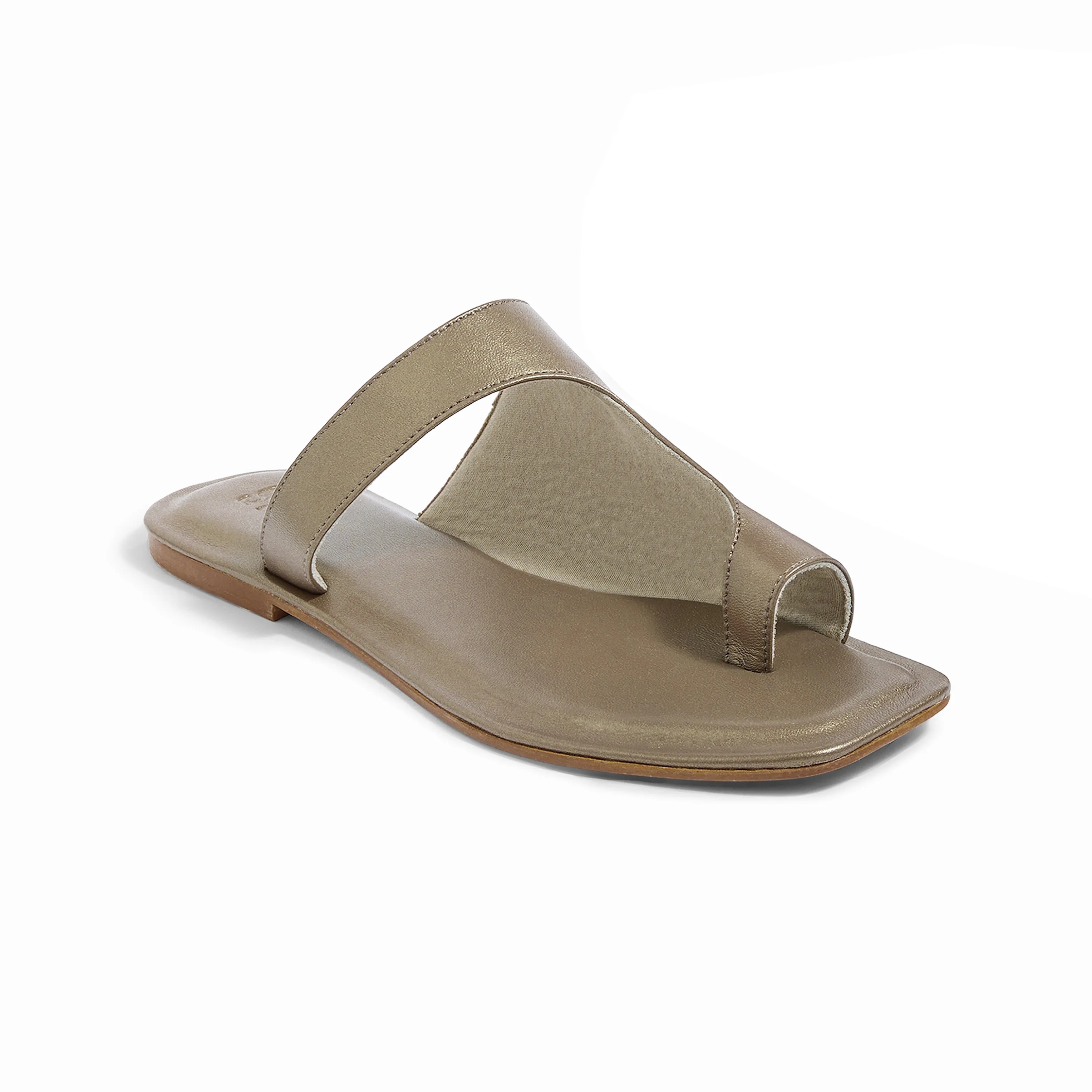 Amalfi Bronze Flat Sandals For Women