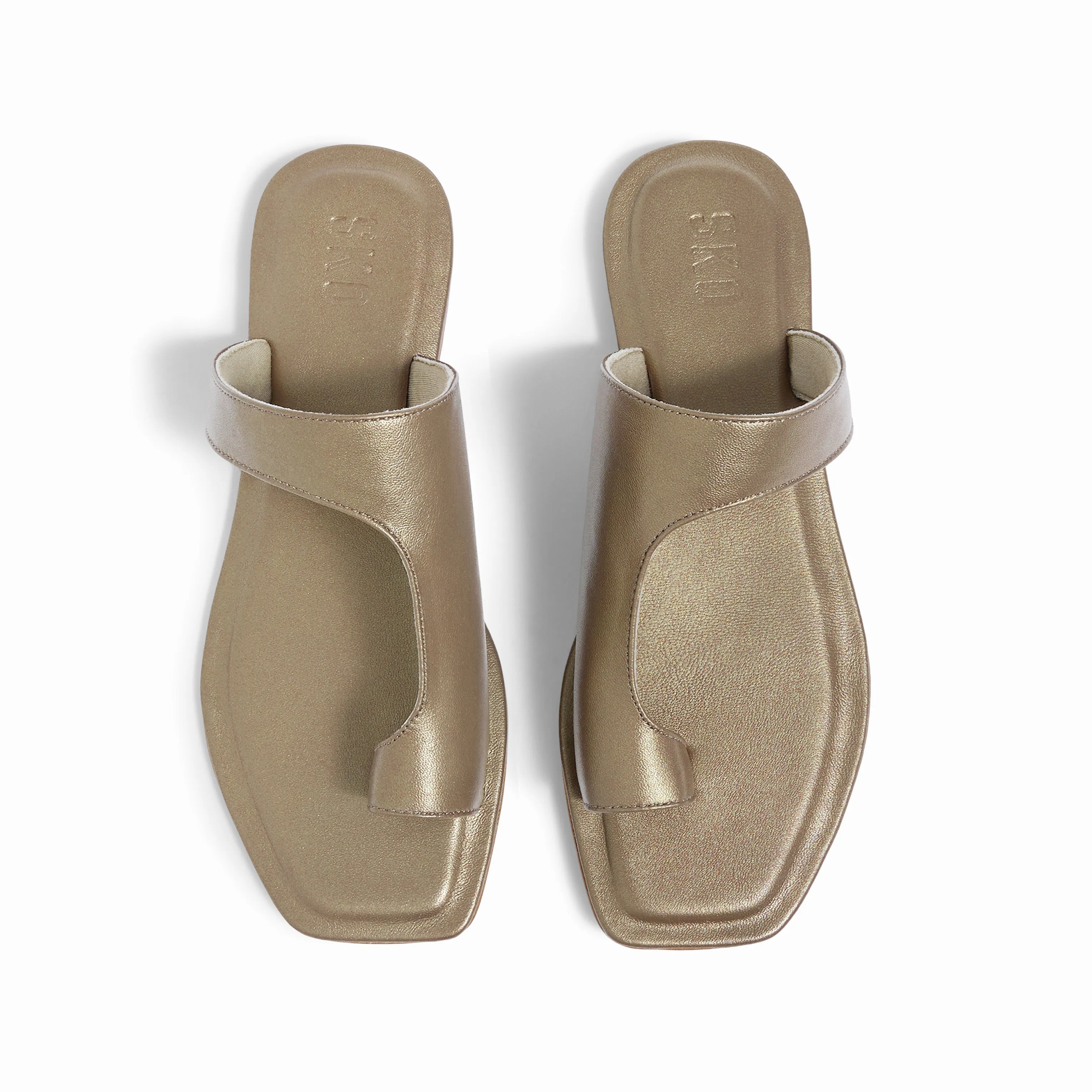 Amalfi Bronze Flat Sandals For Women
