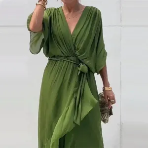 ANNELLA | ELEGANT SUMMER DRESS WITH RUFFLES