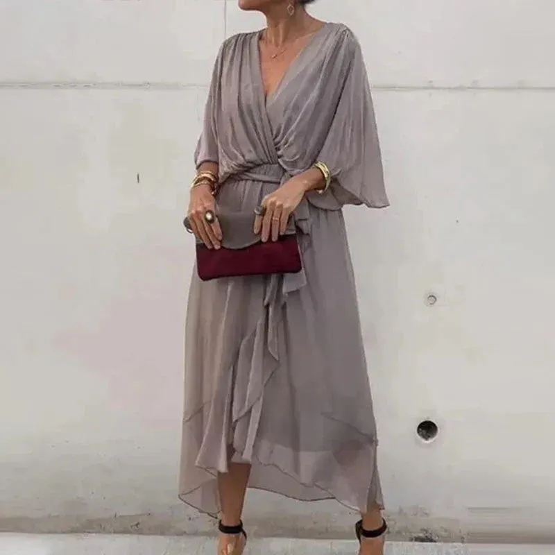 ANNELLA | ELEGANT SUMMER DRESS WITH RUFFLES