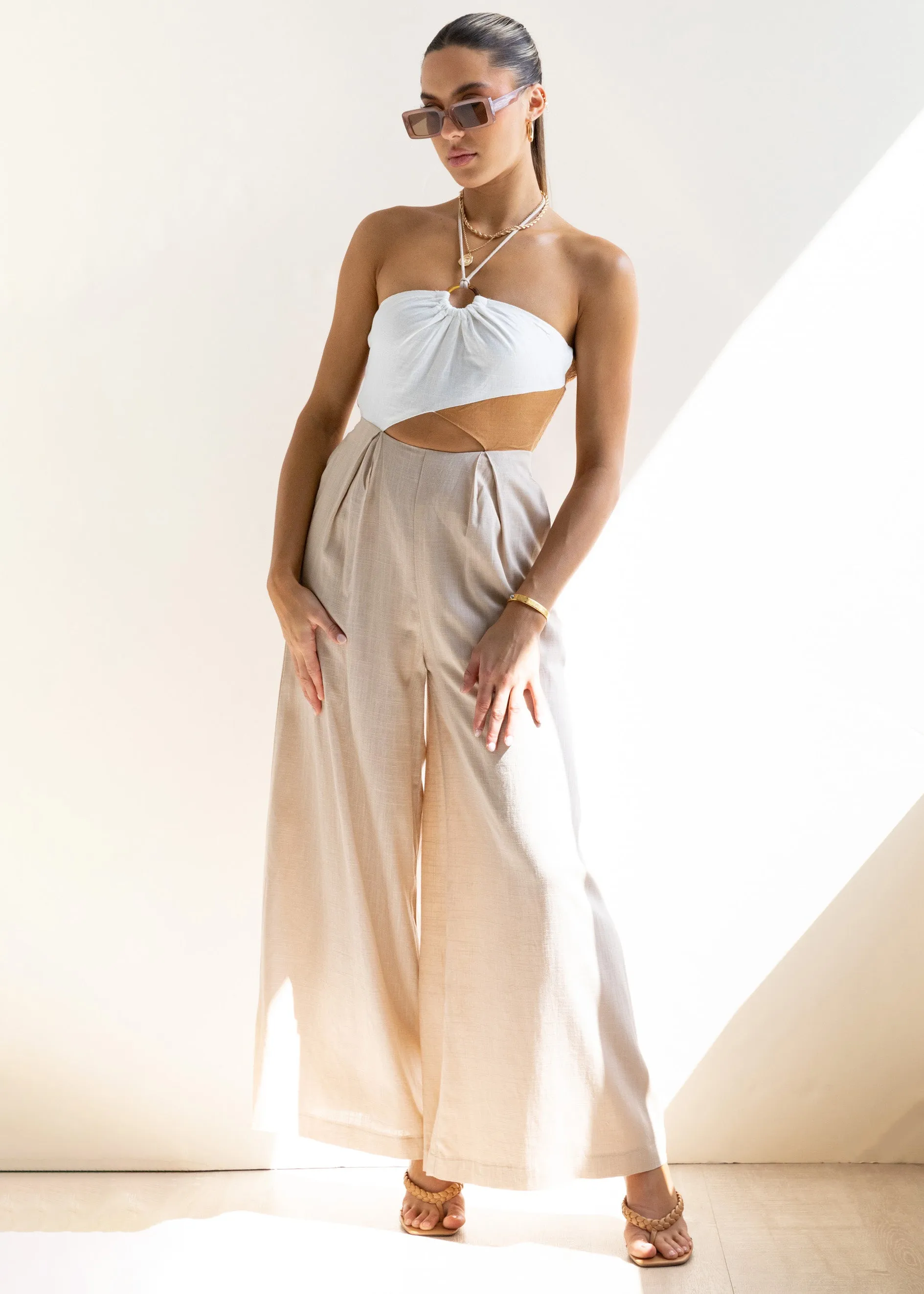 Ashland Pantsuit - Beige