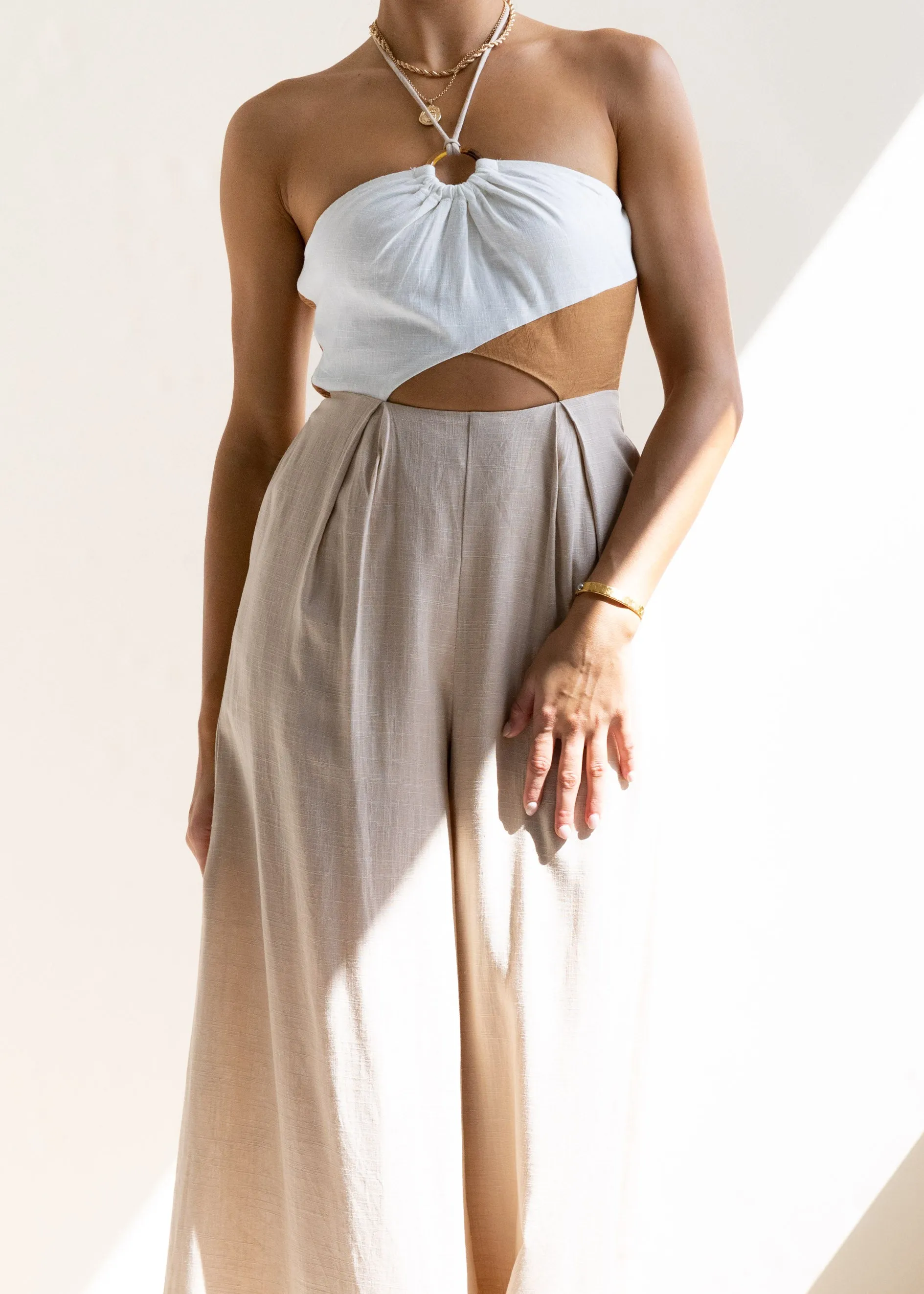 Ashland Pantsuit - Beige