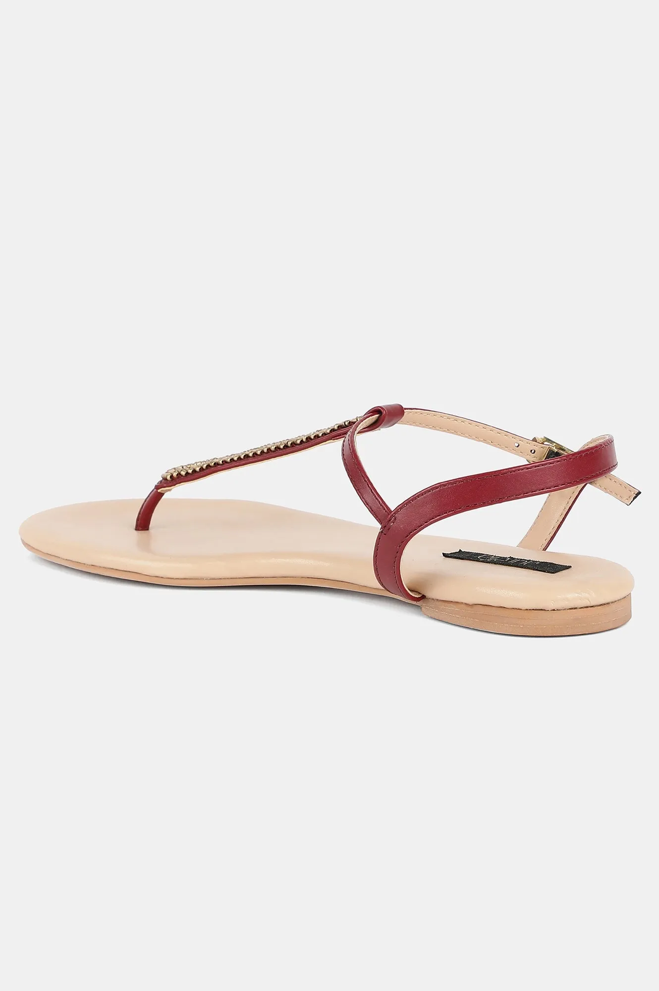 Aurelia Embroidery Almond Toe Flat-Zjerry