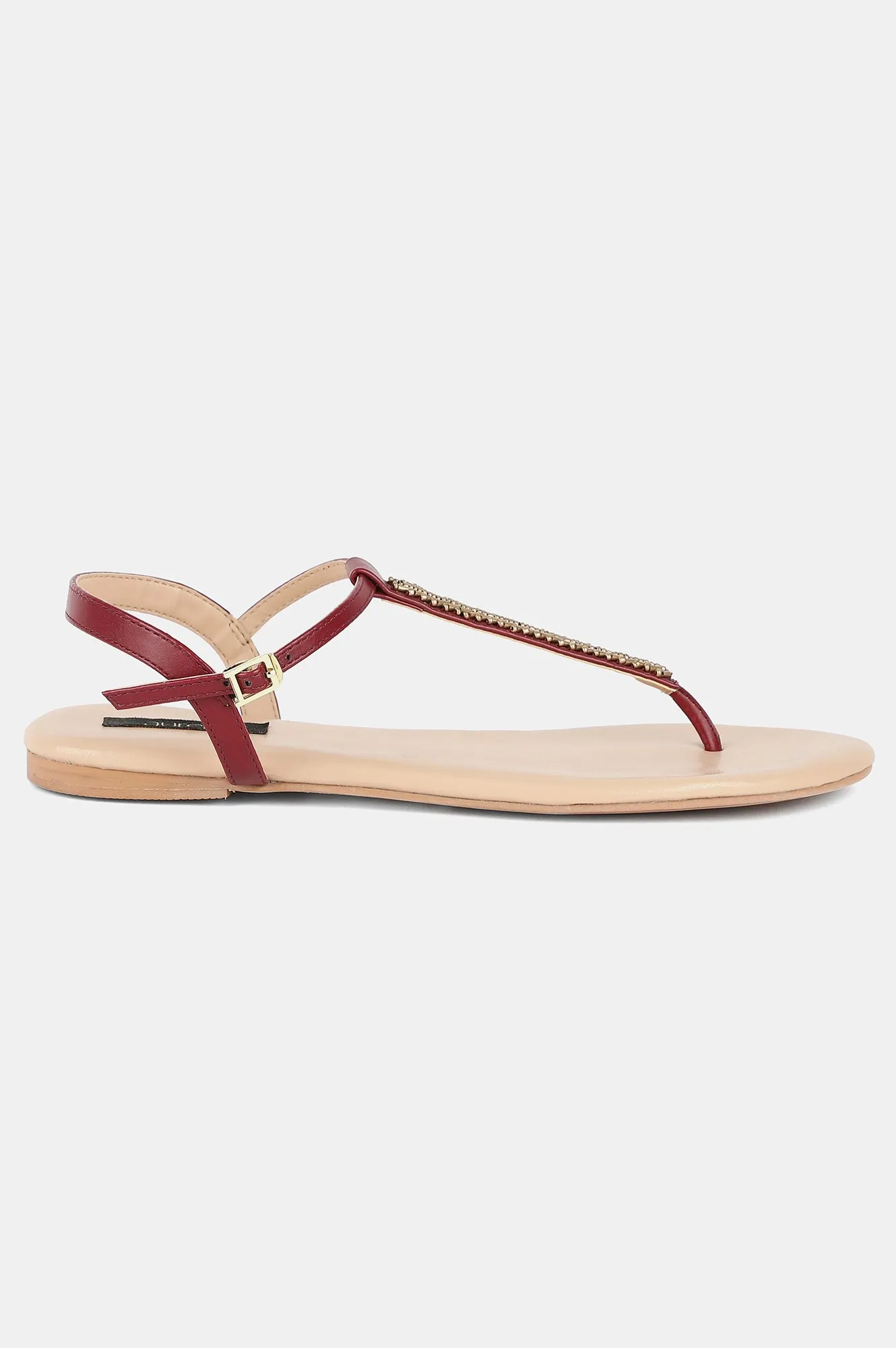 Aurelia Embroidery Almond Toe Flat-Zjerry