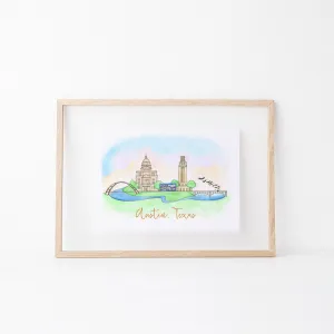 Austin, Texas Art Print
