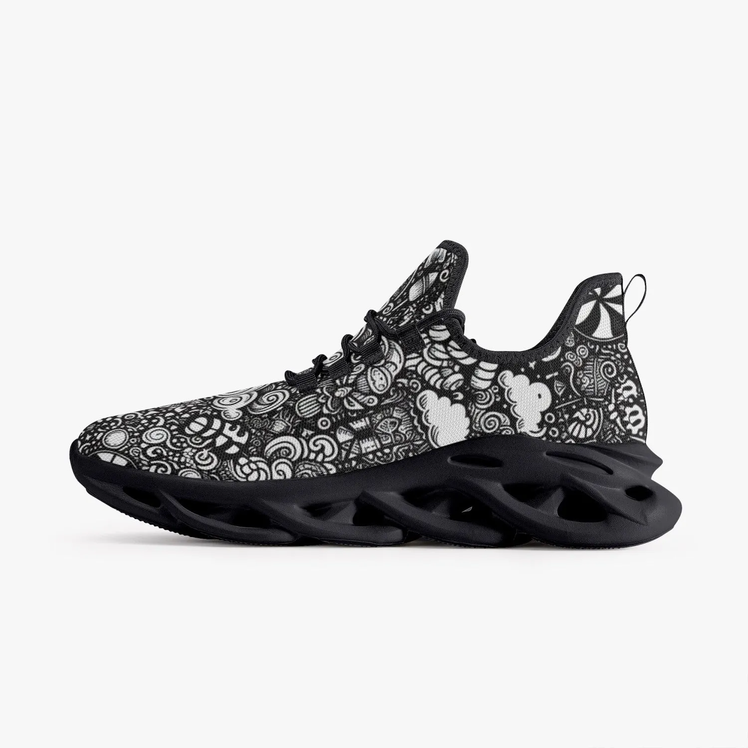 B & W Candy Land - Bounce Mesh Knit Sneakers