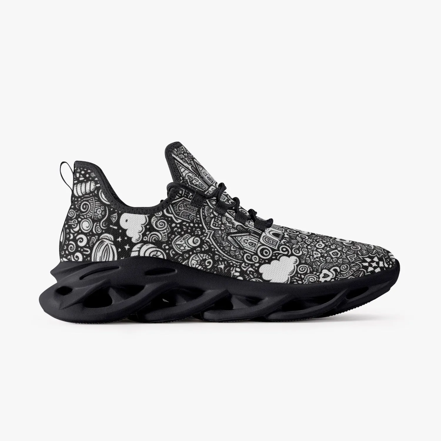 B & W Candy Land - Bounce Mesh Knit Sneakers