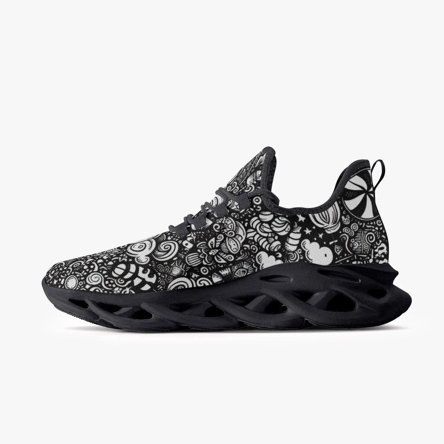 B & W Candy Land - Bounce Mesh Knit Sneakers