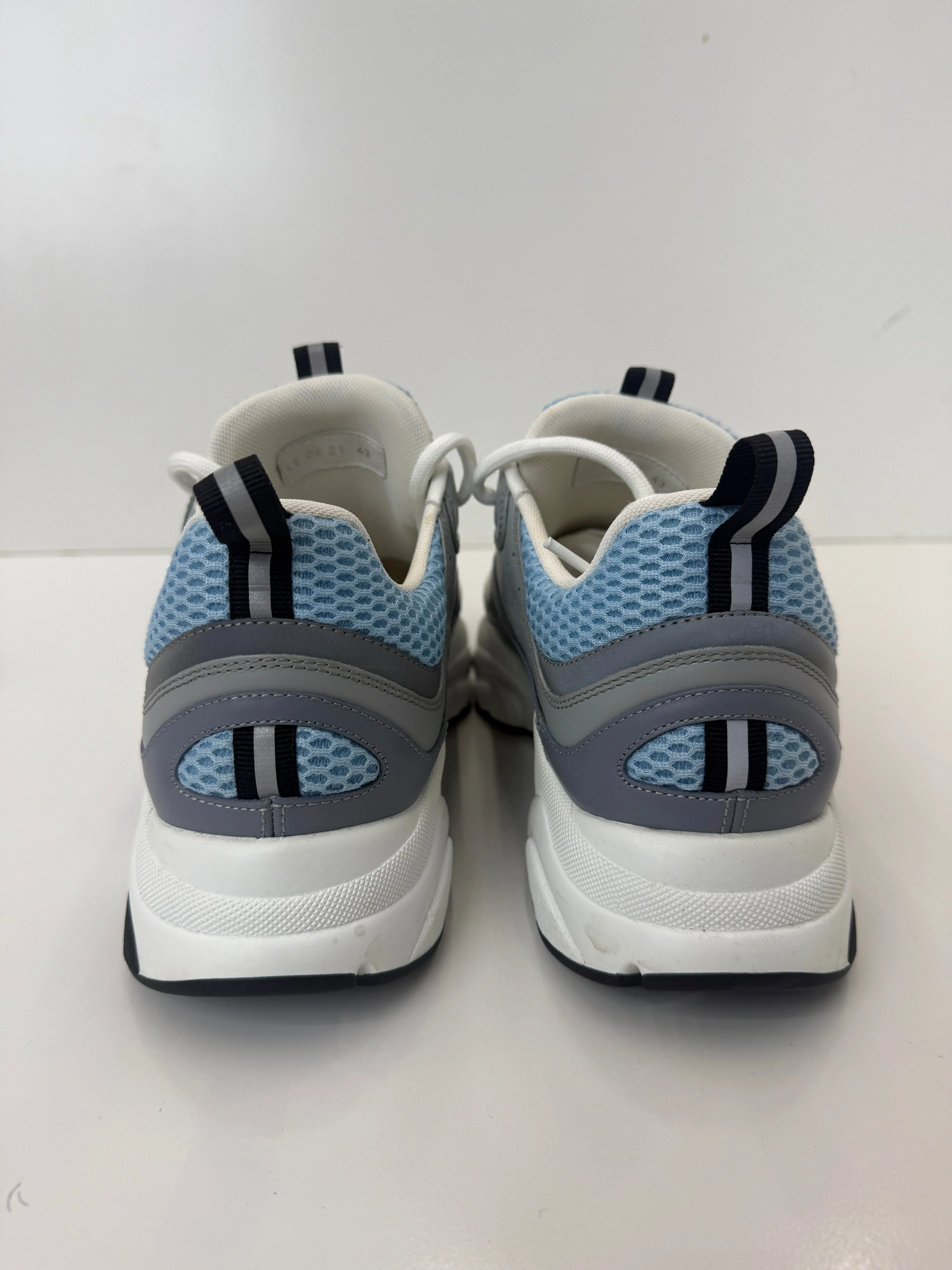 B22 SNEAKER White/light blue  Technical Mesh and Calfskin