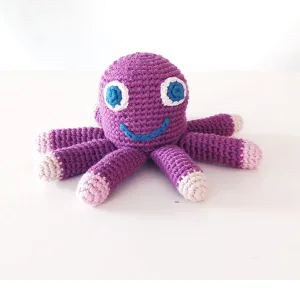 Baby Rattle - Octopus Soft Purple