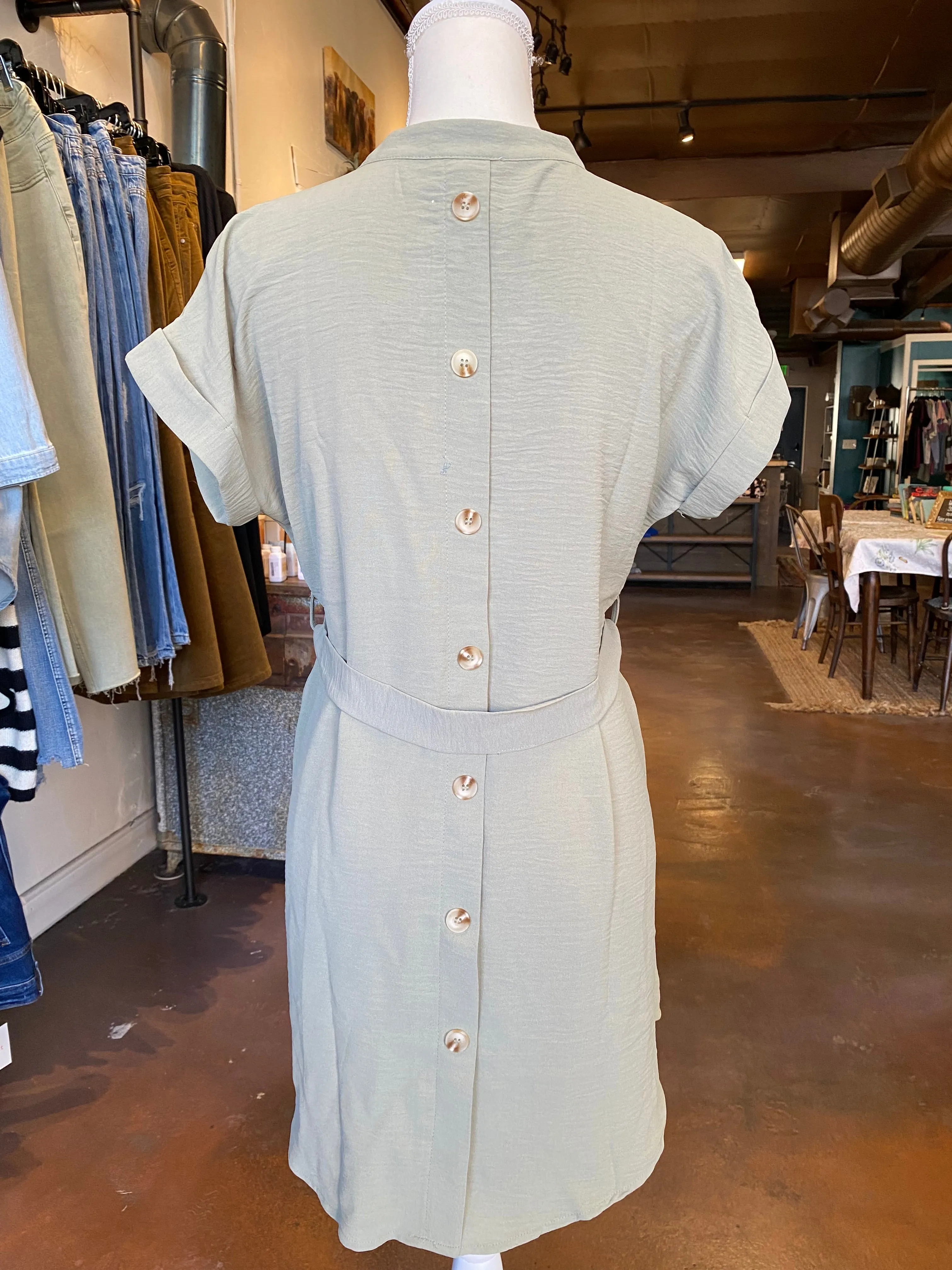 Belted Mini Dress