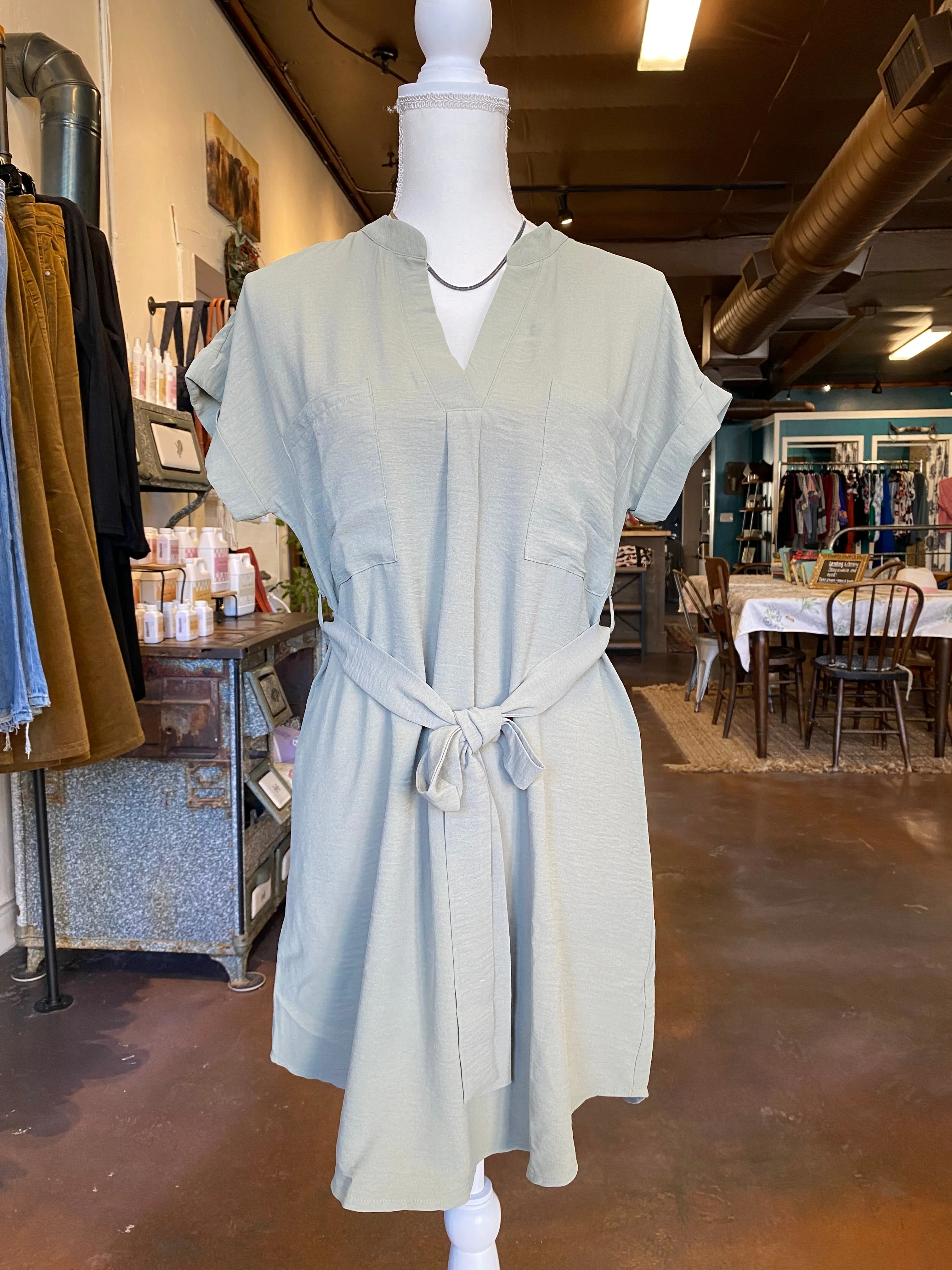 Belted Mini Dress