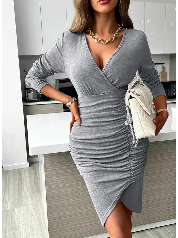 BerryBetty - Women's fashionable casual sexy versatile knitted dress