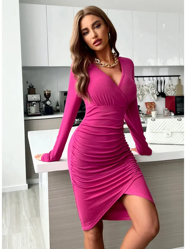 BerryBetty - Women's fashionable casual sexy versatile knitted dress