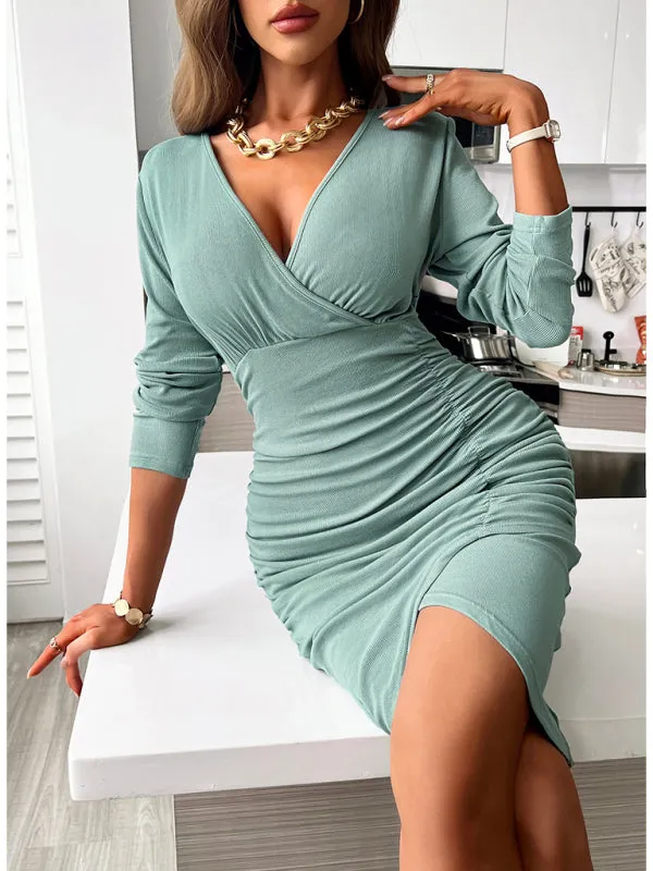 BerryBetty - Women's fashionable casual sexy versatile knitted dress