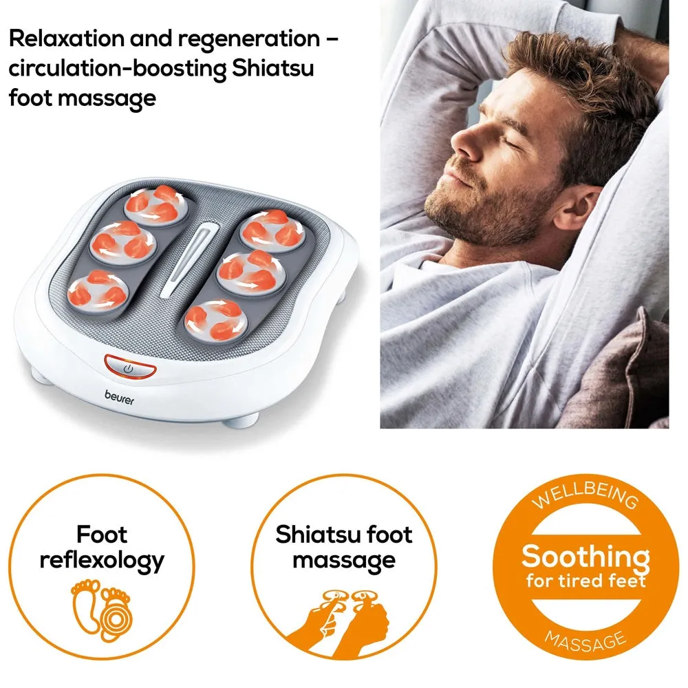 Beurer FM 60 Shiatsu Foot Massager - Soothing & Circulation Boosting with Heat Function
