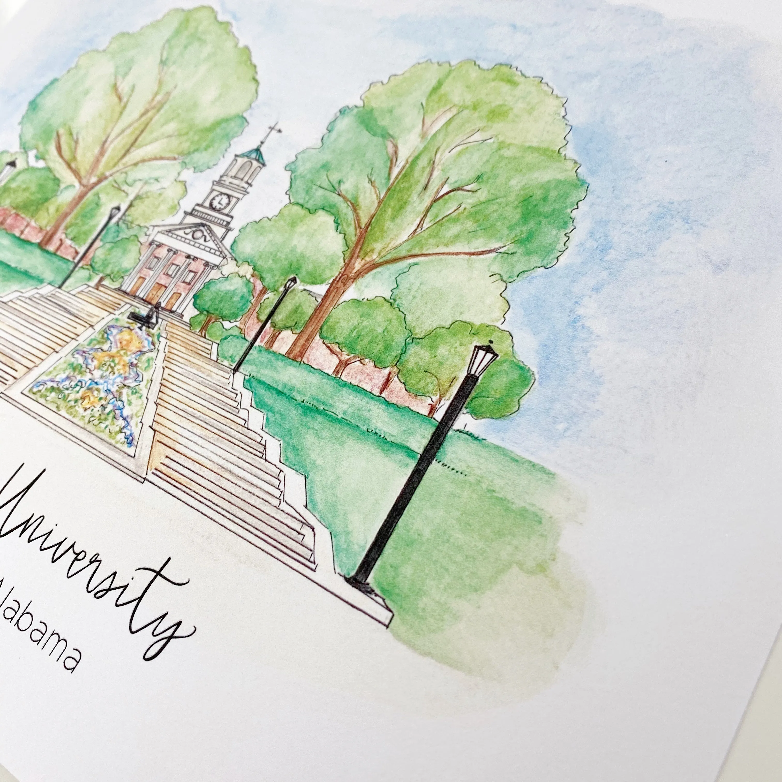 Birmingham, Alabama landmarks: Samford University Art Print