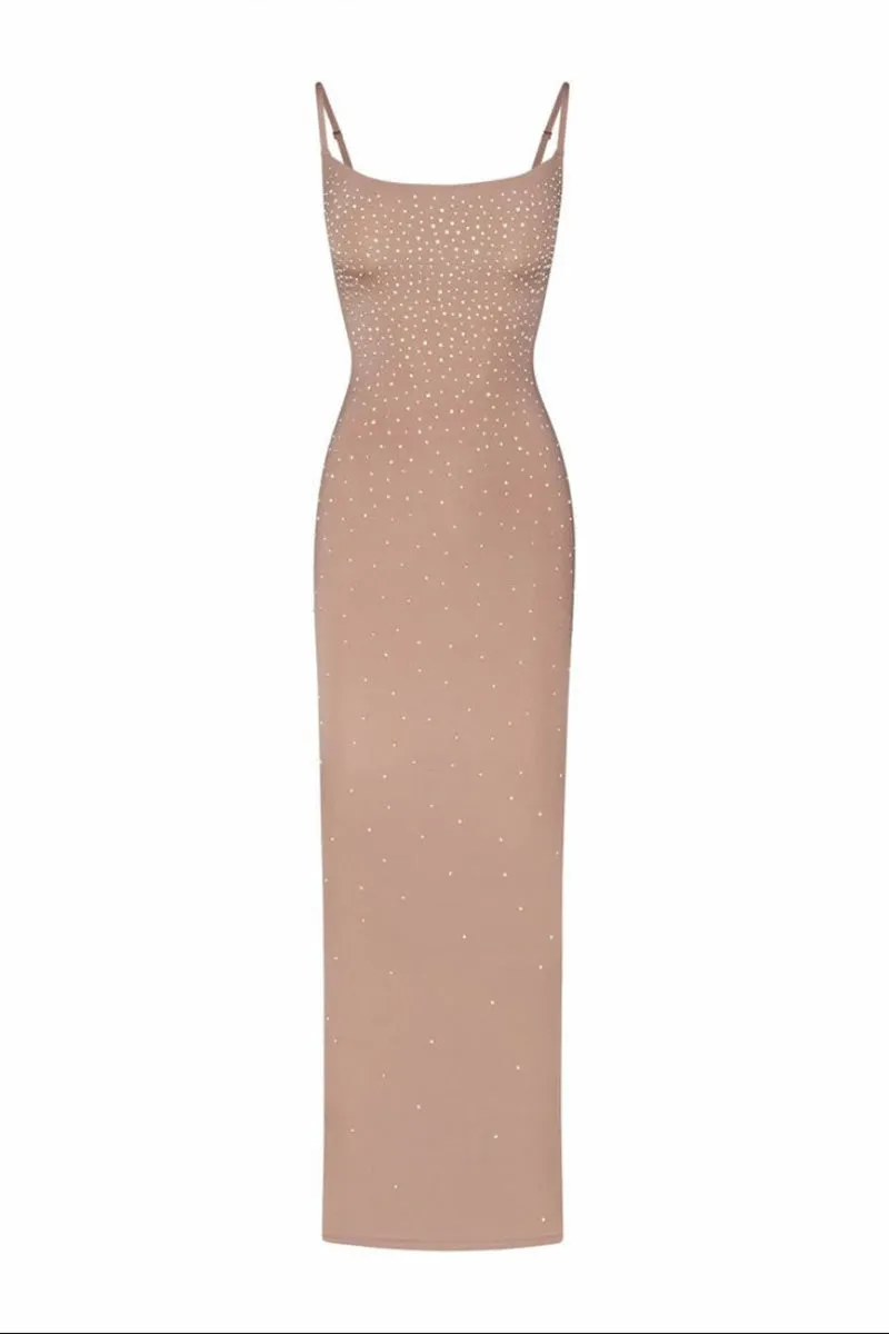 BL0397 Rhinestones Cami Long Dress