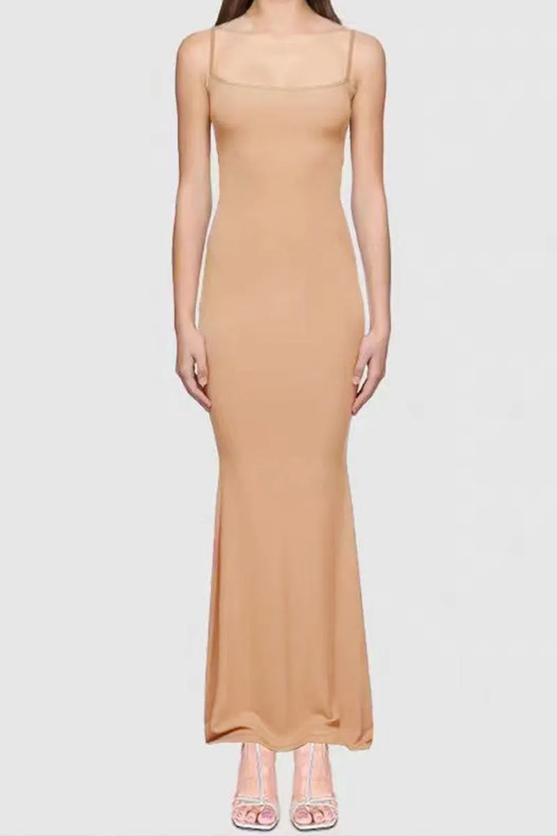 BL0398 Cami Sole Fitted Long Dress