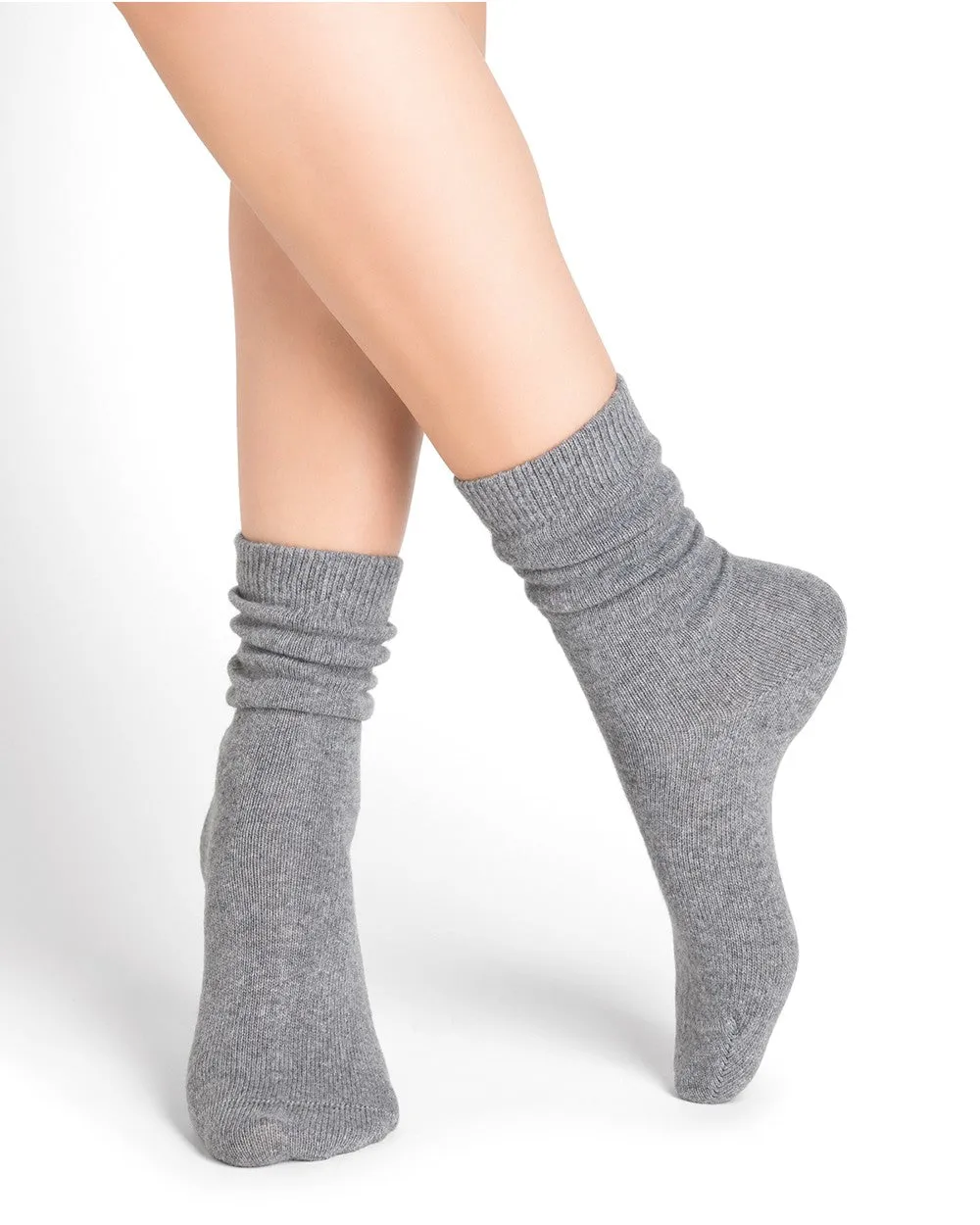 Bleuforet 6095 Cashmere Socks- Rosa/Dark Mint/Grey/Amiral