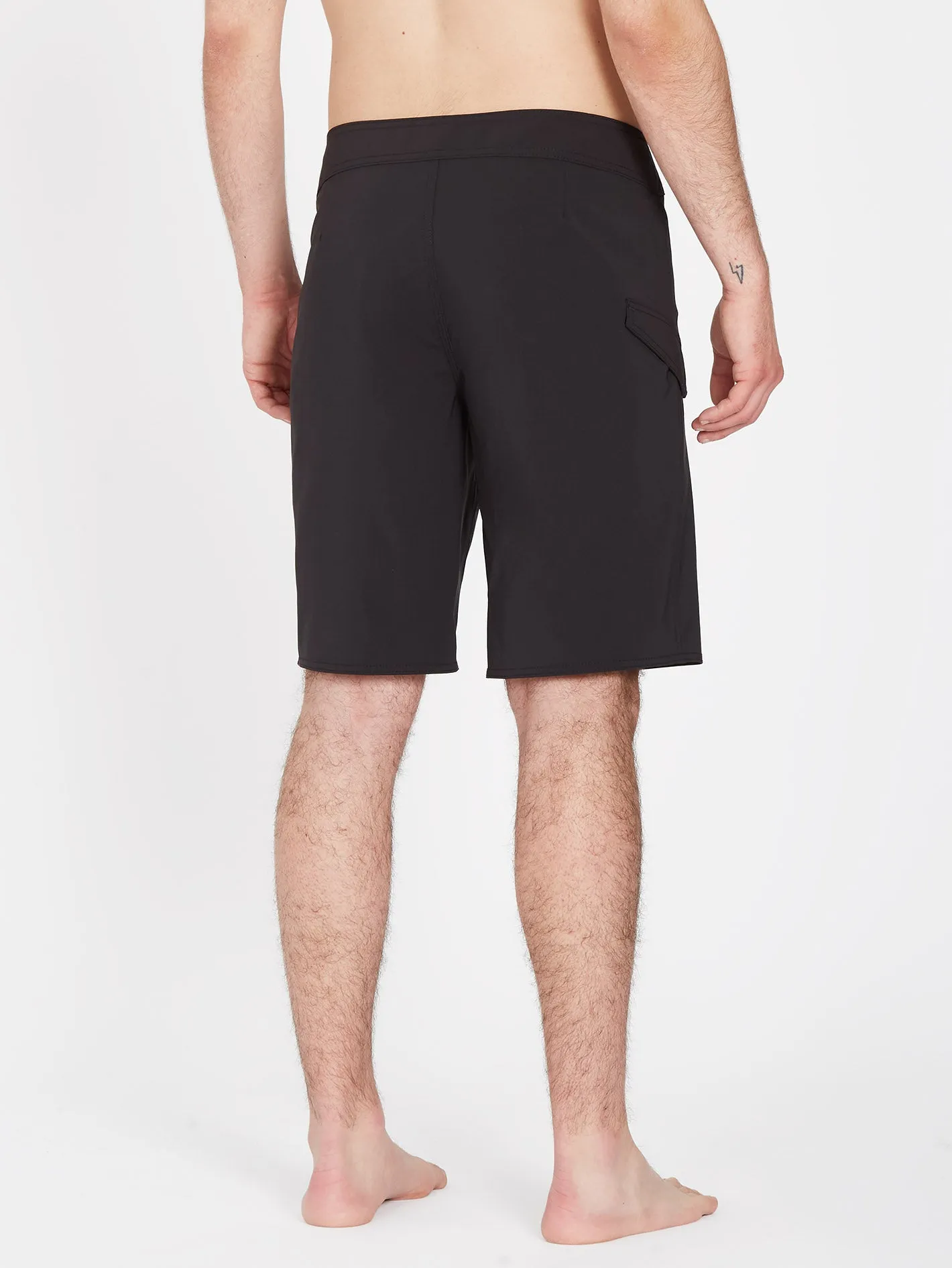 Boardshort Lido Solid Mod 20" - BLACK