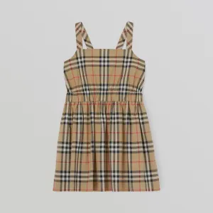 Burberry Vintage Check Stretch Cotton Dress