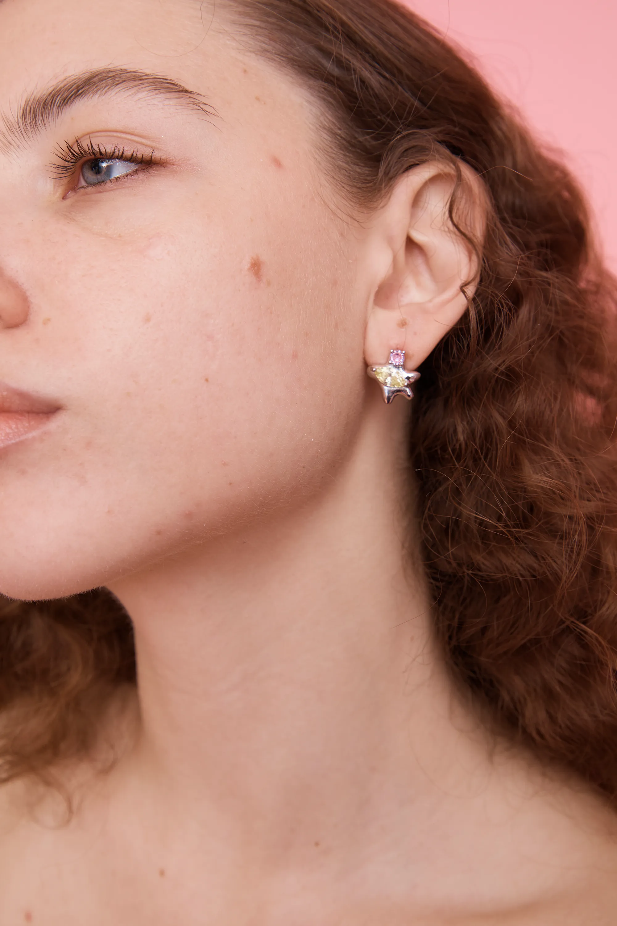 CANARY SOFT PINK STELLA STUDS