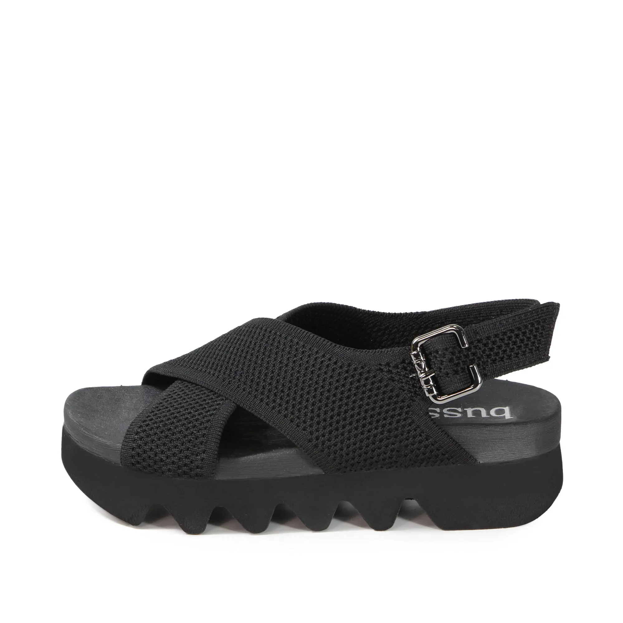 Capri Knit Strappy Sandals (Nero)