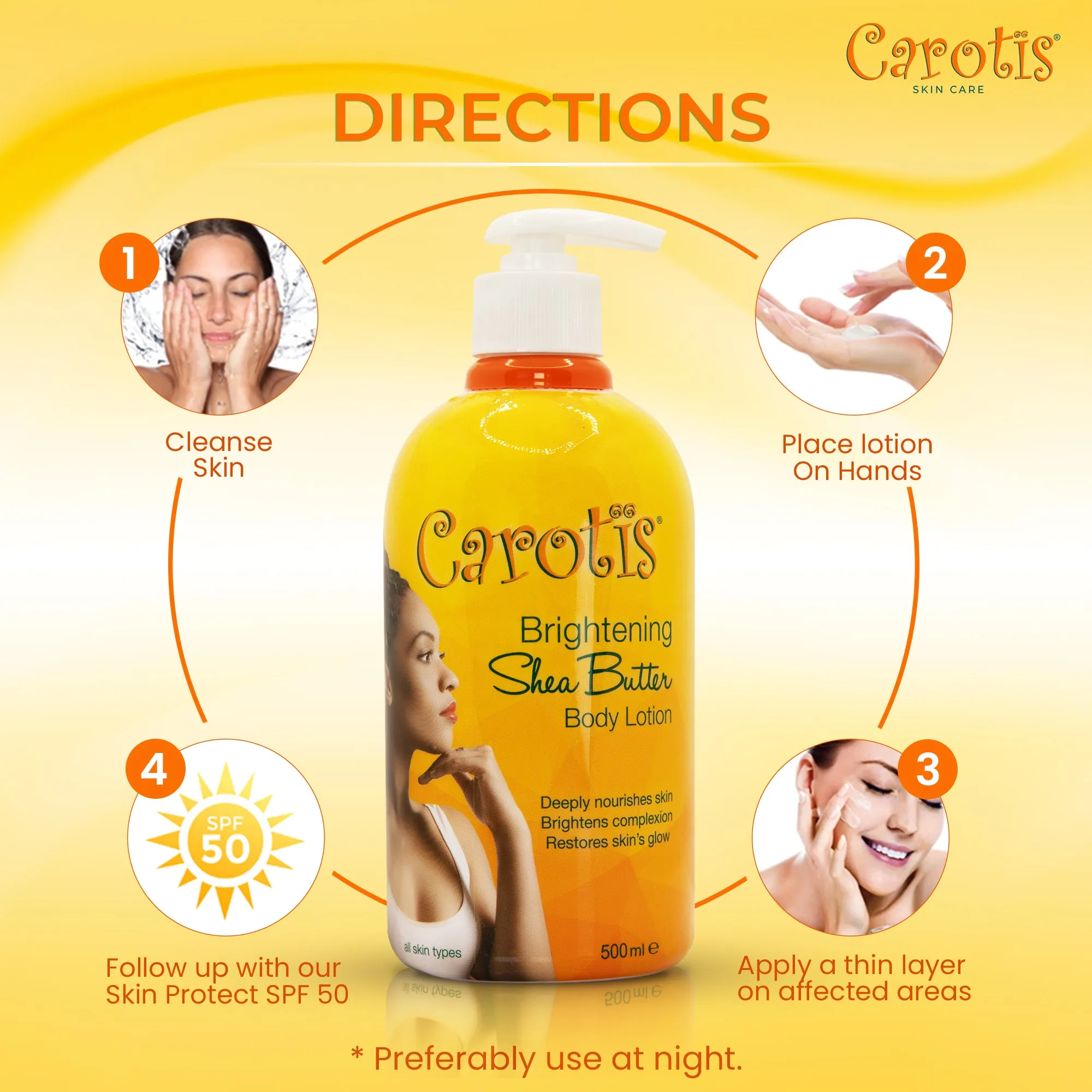 Carotis Shea Butter Body Lotion Vitamin A