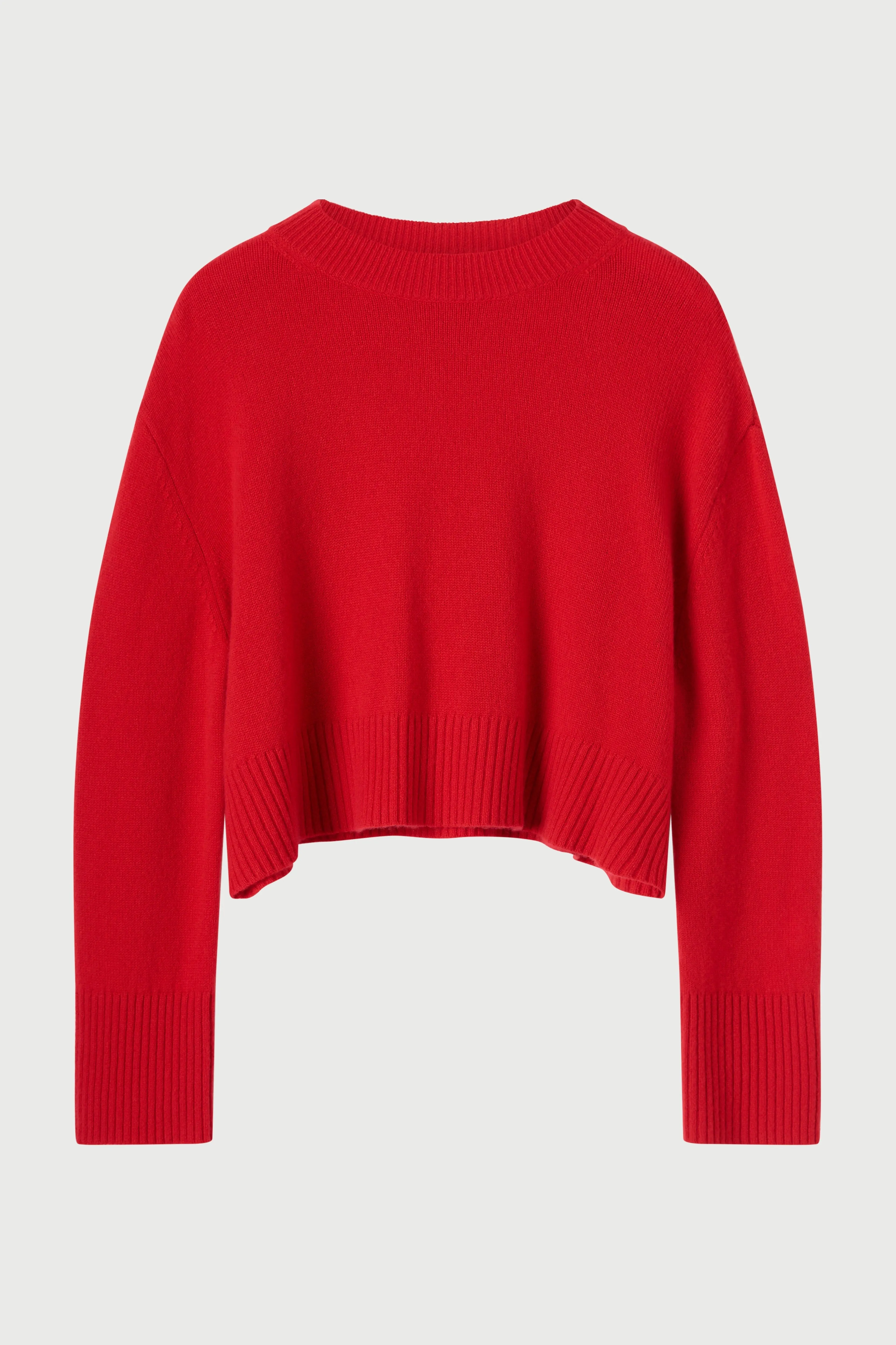 Cashmere Cropped Crewneck
