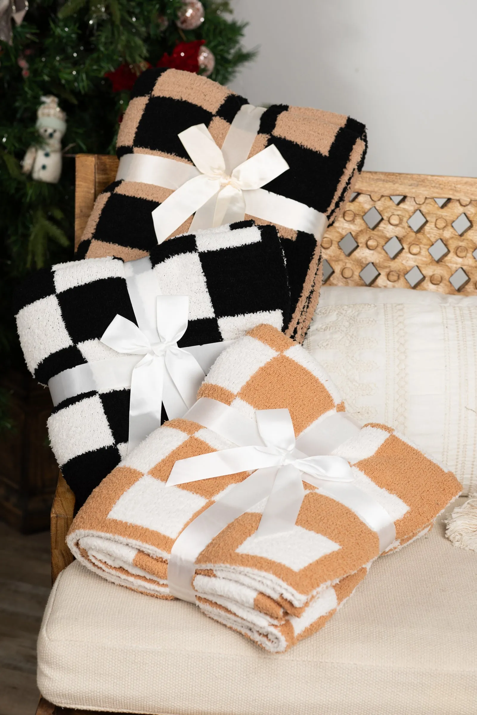 Checkerboard Luxury Soft Blanket