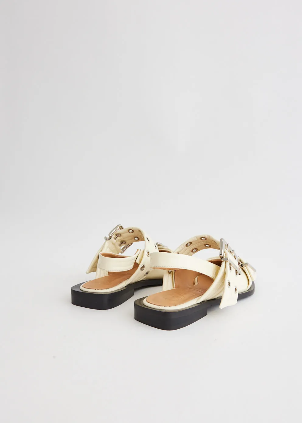 Chunky Buckle Ballerinas