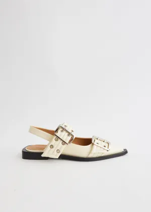 Chunky Buckle Ballerinas