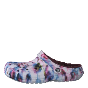 Classic Lined Tie Dye Clog Garnet/multi