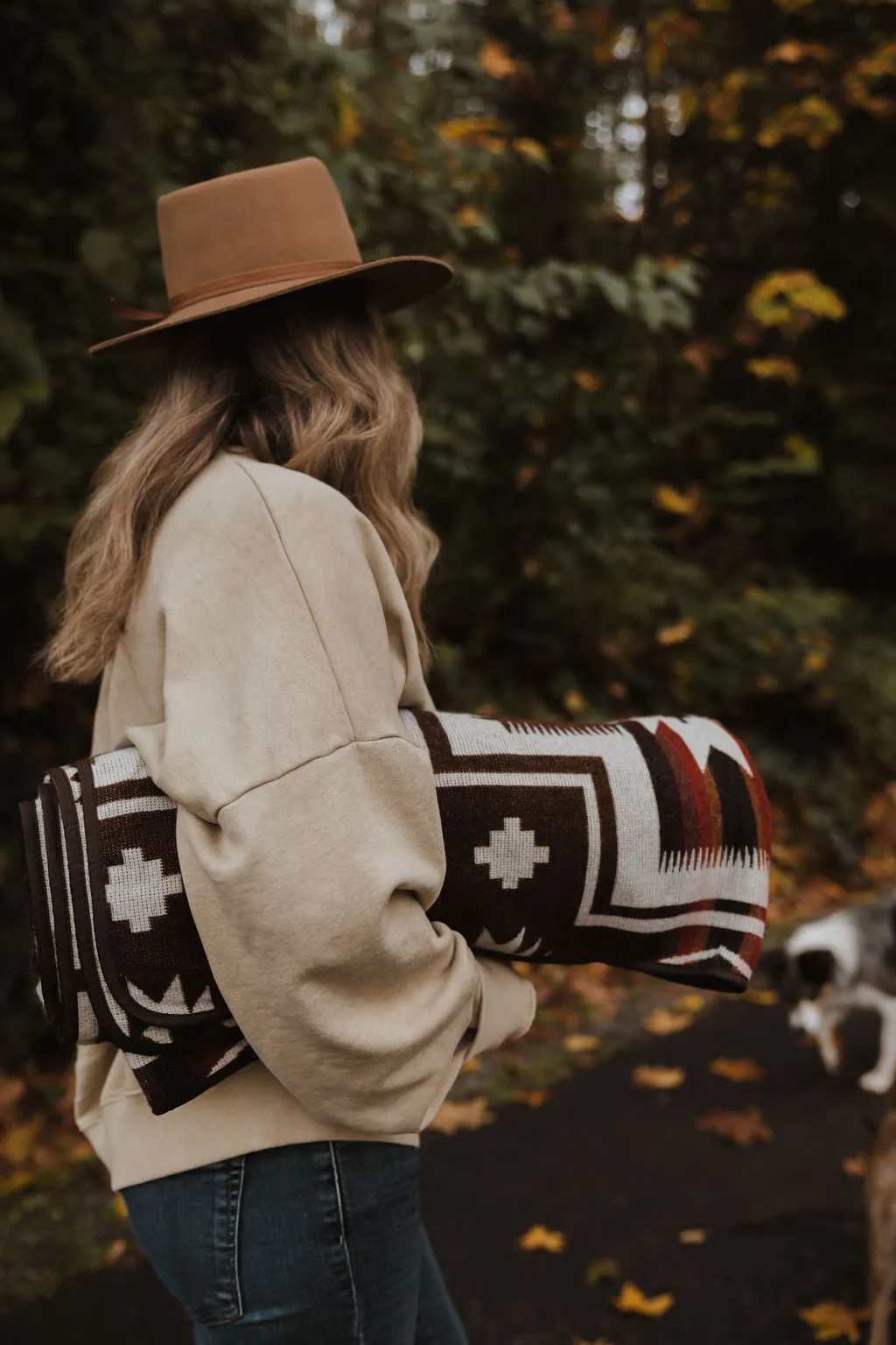 Cochasqui Reversible Blanket  //  Brown/Red/Rust/Black